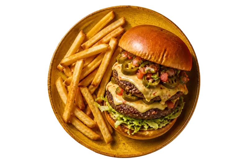 Burger — Mexican menu at Tacos 'N' Tequilas