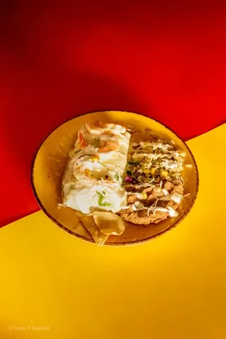 Chicken and Prawn Burrito